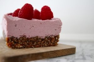 cheesecake cru à la framboise