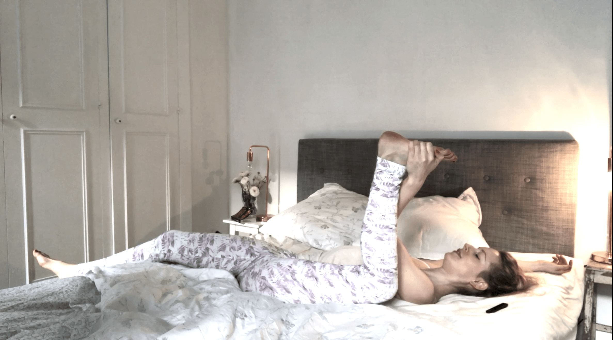 yoga au lit